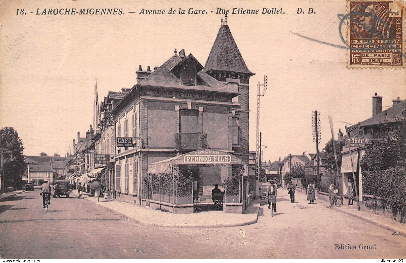 89-LAROCHE-MIGENNES- AVENUE DE LA GARE RUE ETIENNE DOLLET - Migennes