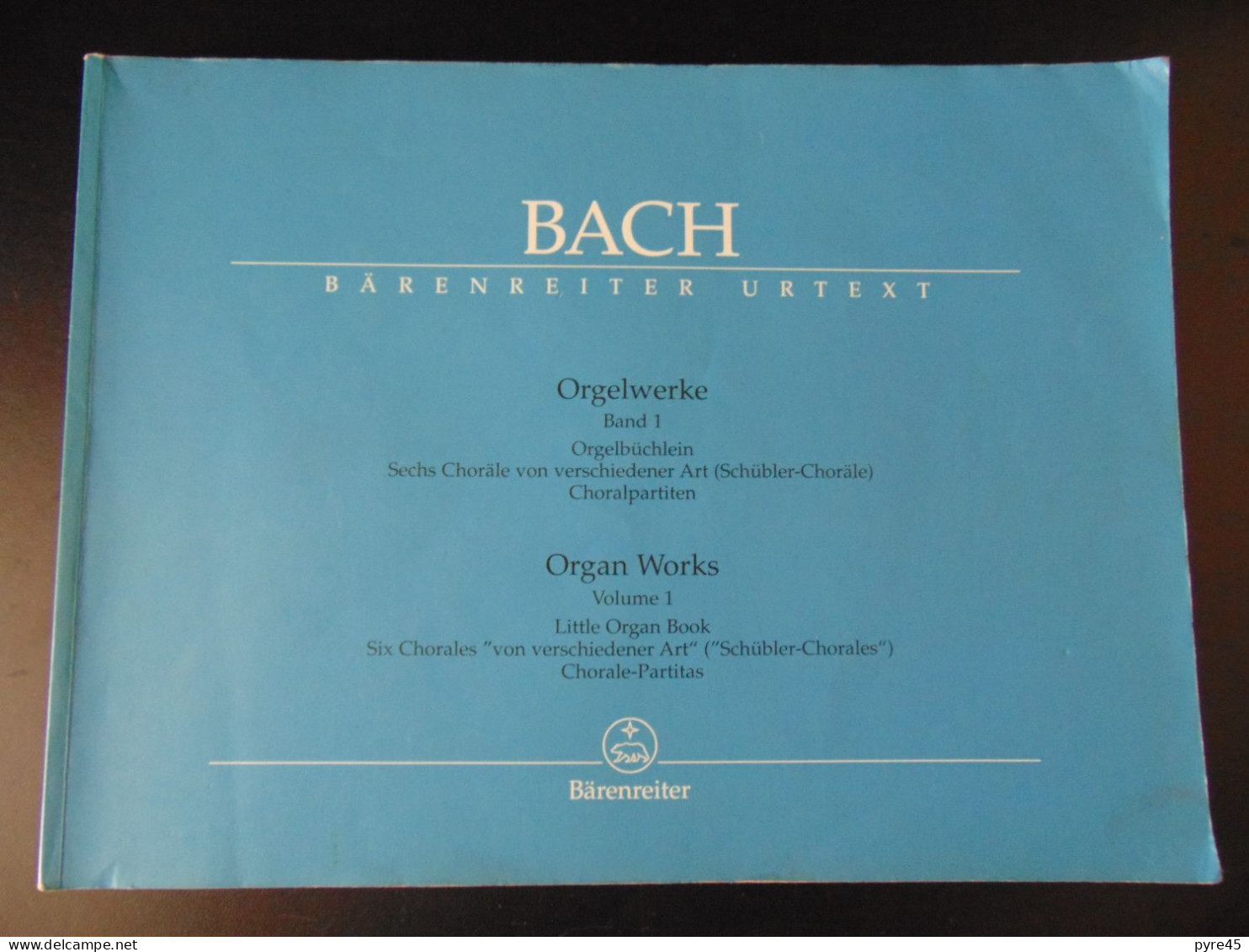 PARTITION BACH ORGELWERKE BAND 1 ORGAN WORKS VOLUME 1 BARENREITER - A-C