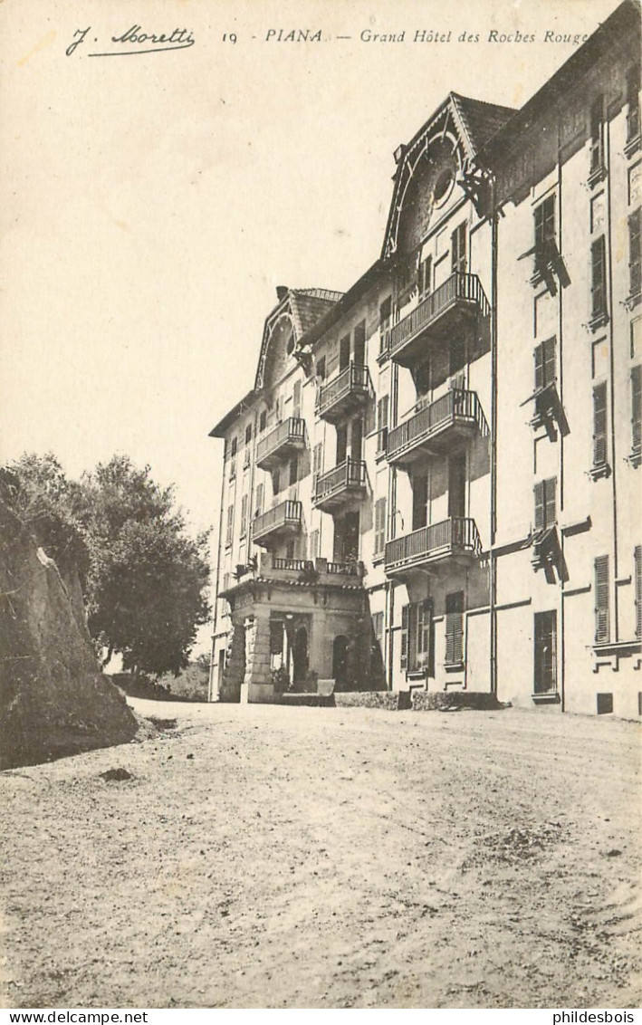 CORSE  PIANA  Grand Hotel Des Roches Rouges - Autres & Non Classés