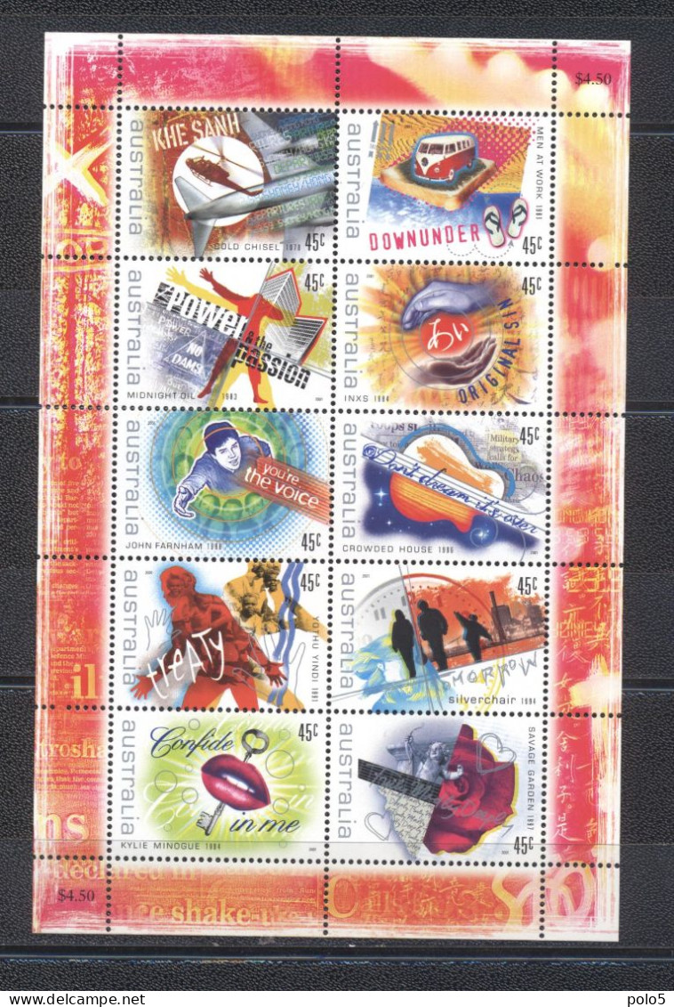 Australia 2001-Australian Rock Music M/Sheet - Mint Stamps