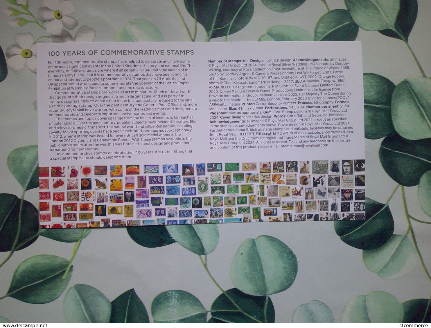 100 Years Of Commemorative Stamps, 100 Ans De Timbres Commémoratifs (iii) - 2021-... Dezimalausgaben
