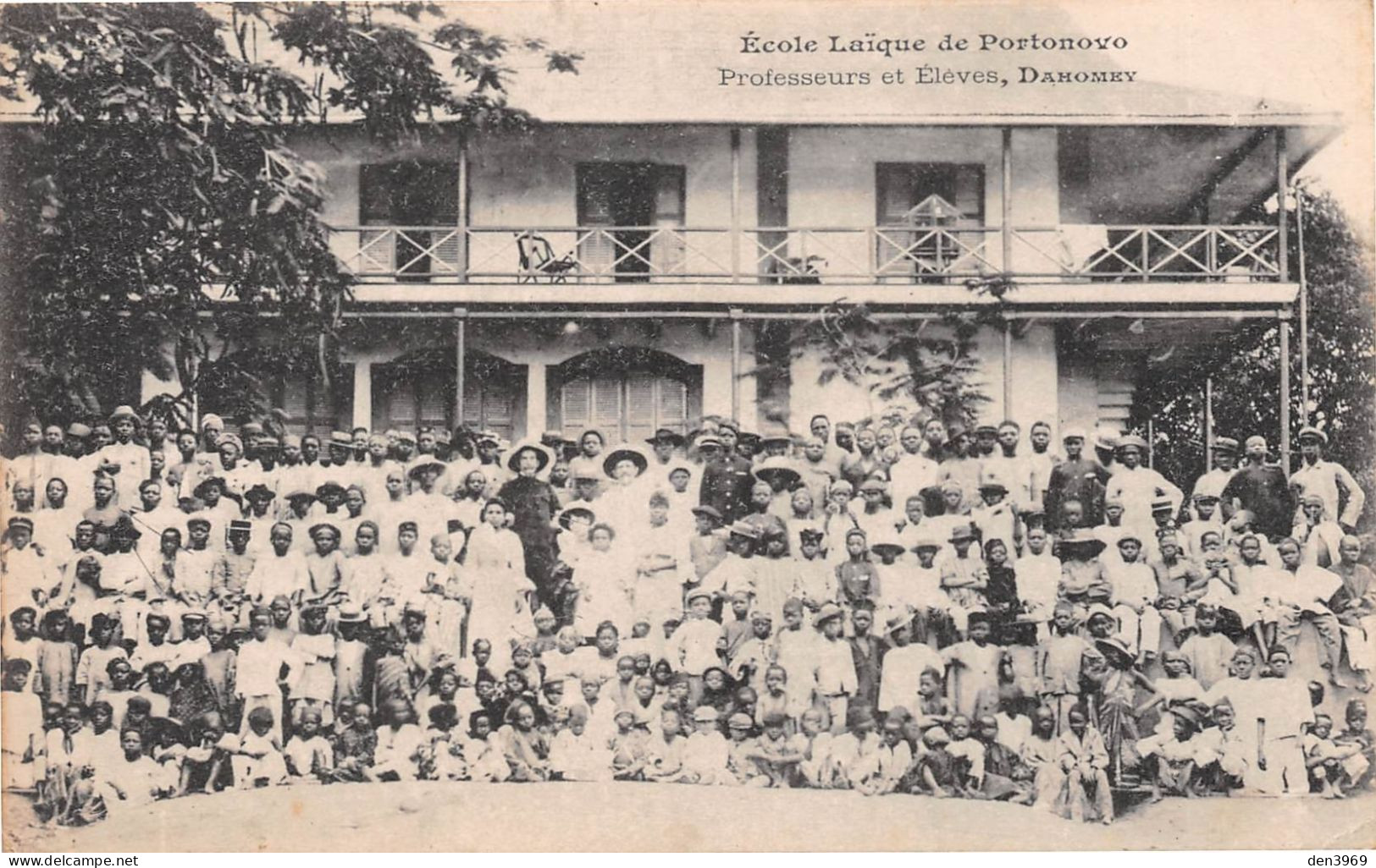 Afrique - Dahomey - PORTO-NOVO - Ecole Laïque De Portonovo - Professeurs Et Elèves - Précurseur - Dahome