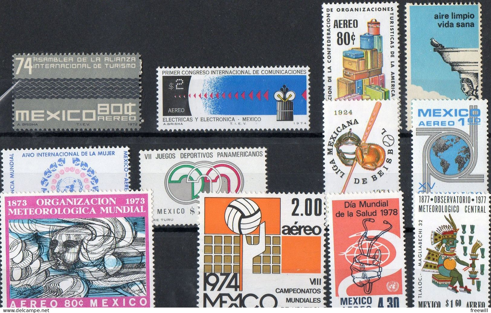 Mexique Timbres Divers - Various Stamps -Verschillende Postzegels -5 XXX - Haïti