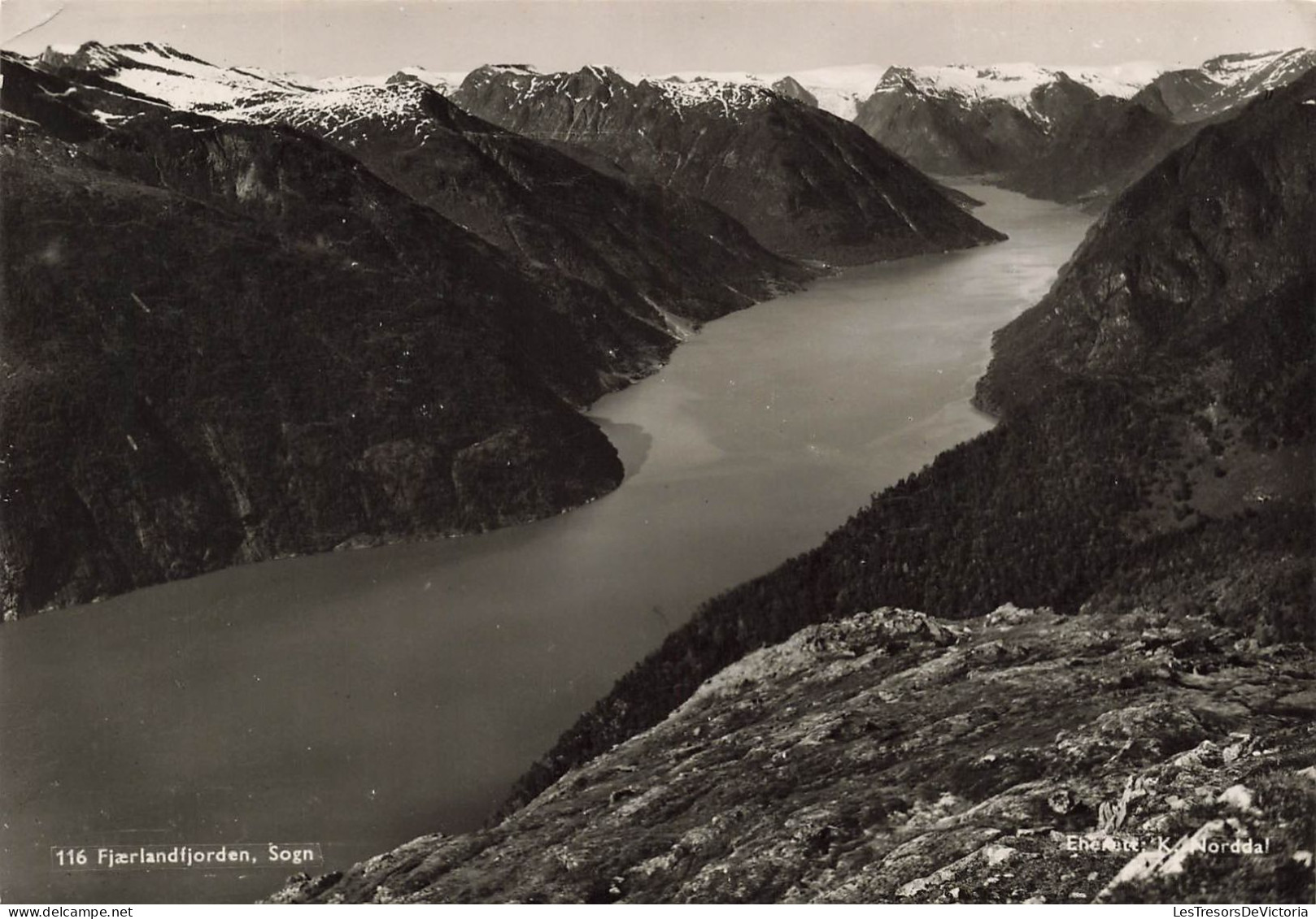 NORVEGE - Fjaerlandfjorden - Sogn - Vue D'ensemble - Carte Postale - Norway