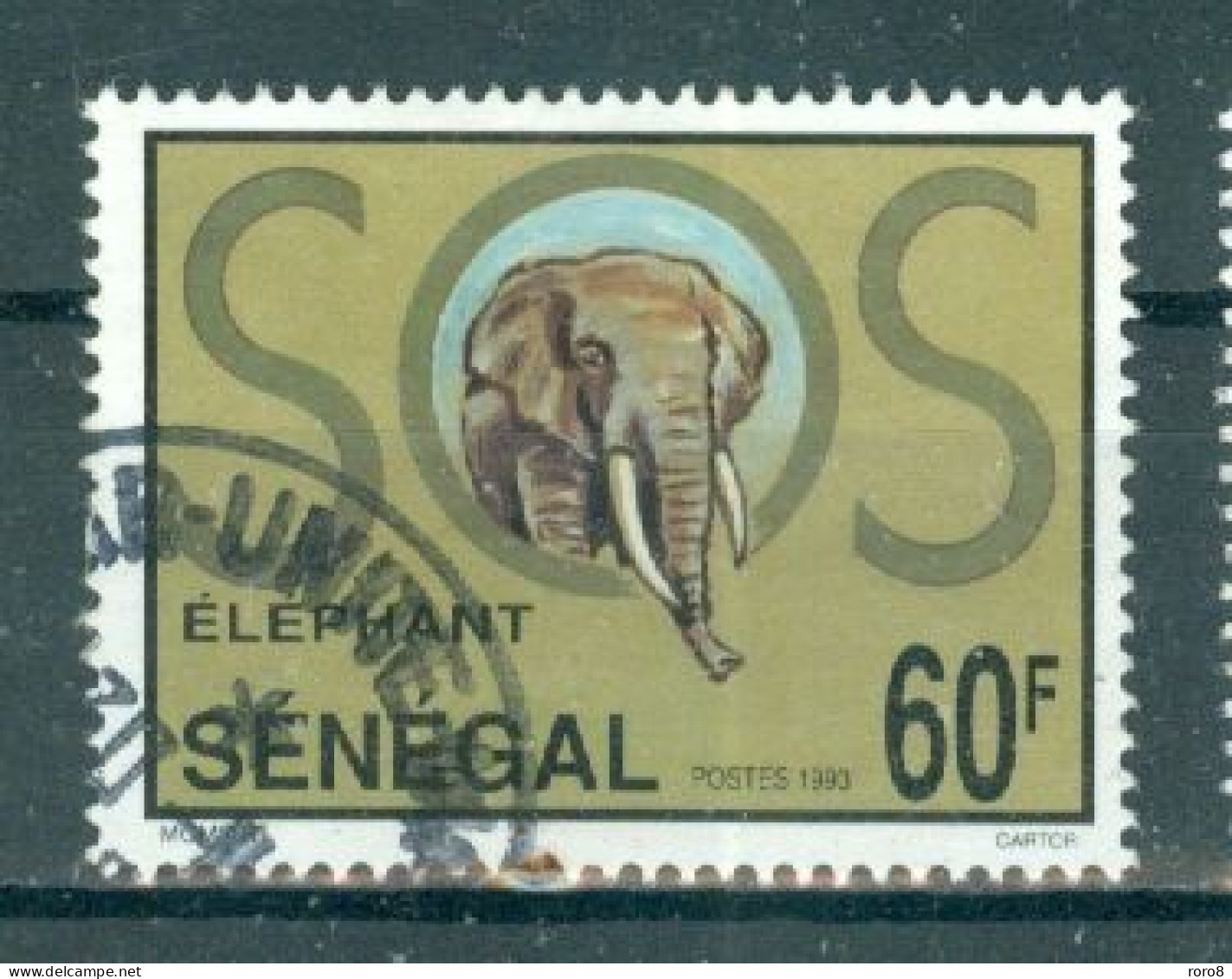 REPUBLIQUE DU SENEGAL - N°1058 Oblitéré - "S.O.S. Eléphants". - Altri & Non Classificati