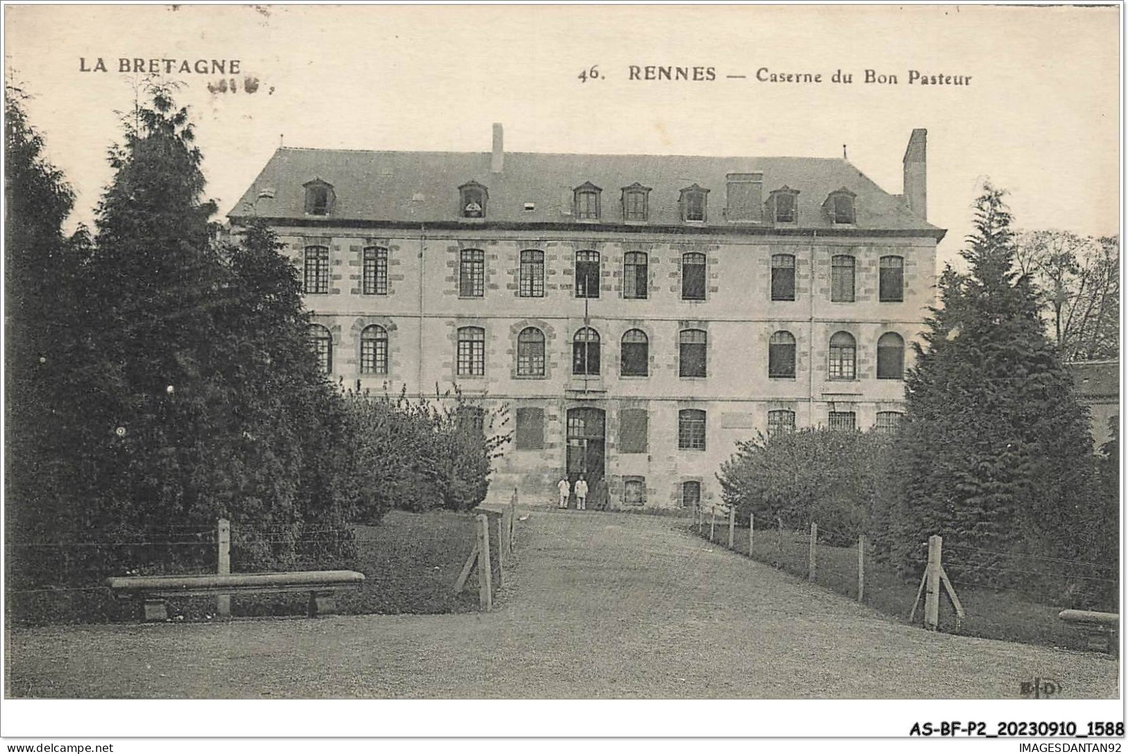 AS#BFP2-35-0795 - RENNES - Caserne Du Bon Pasteur - Cachet Militaire - Rennes