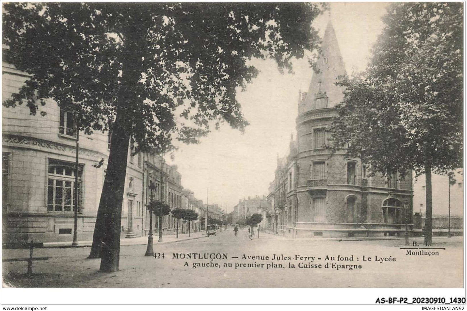 AS#BFP2-03-0716 - MONTLUCON - Avenue Jules Ferry, Au Fond Le Lycée - Caisse D'Epargne - Montlucon