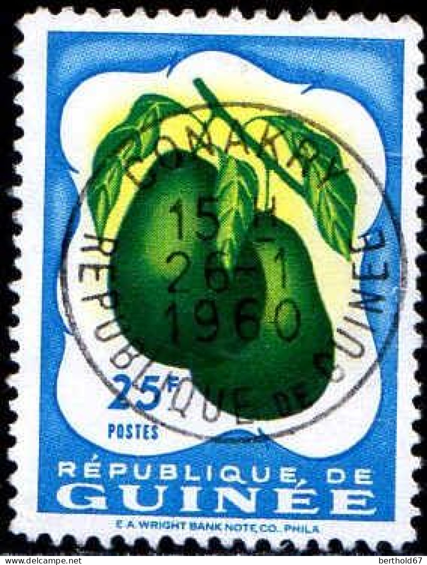 Guinée (Rep) Poste Obl Yv:  19 Mi:19 Mangues Conakry 16-1-1960 (TB Cachet à Date) - República De Guinea (1958-...)