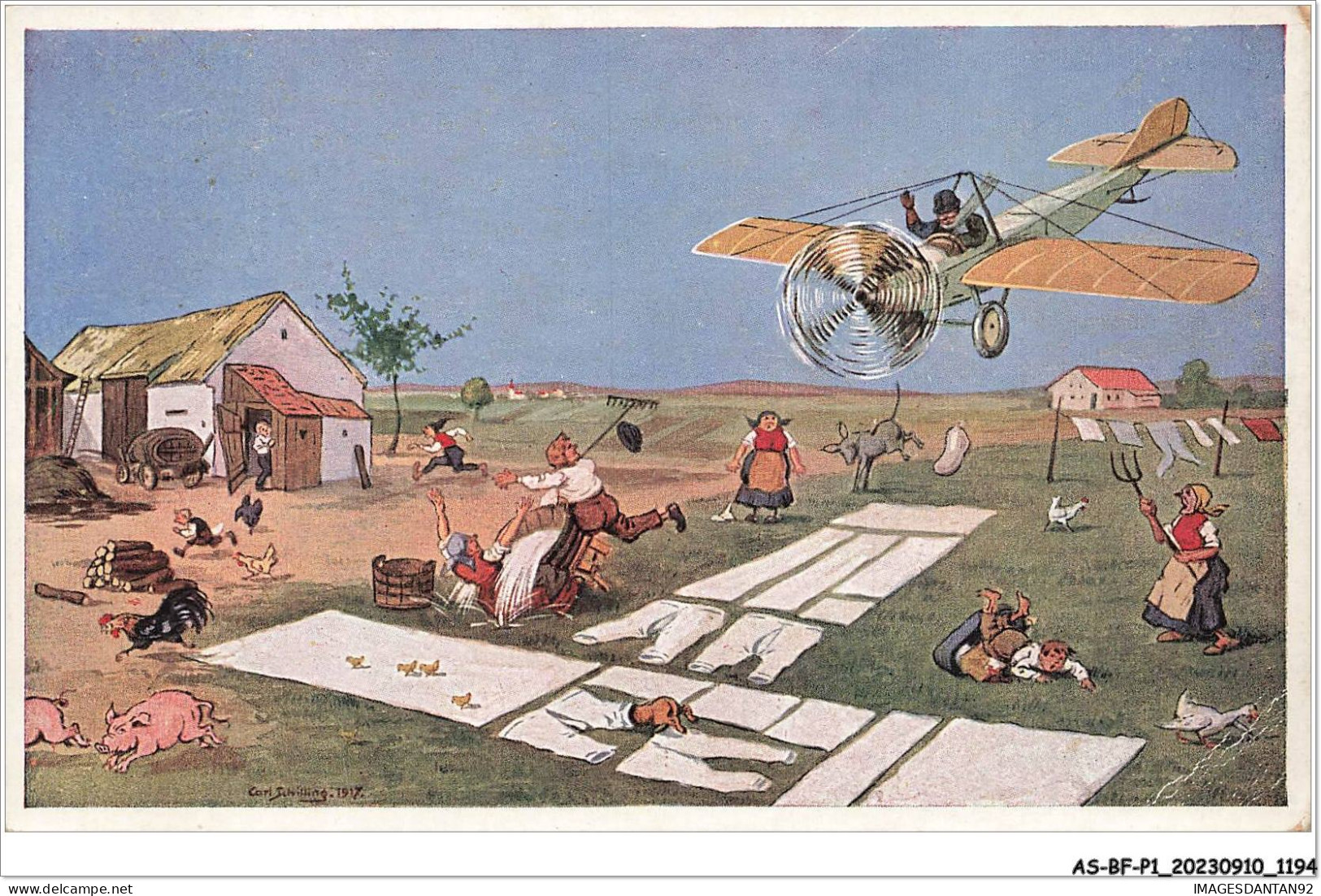 AS#BFP1-0598 - ILLUSTRATEUR - Avion - Humour O DIESE FLIEGER - Other & Unclassified