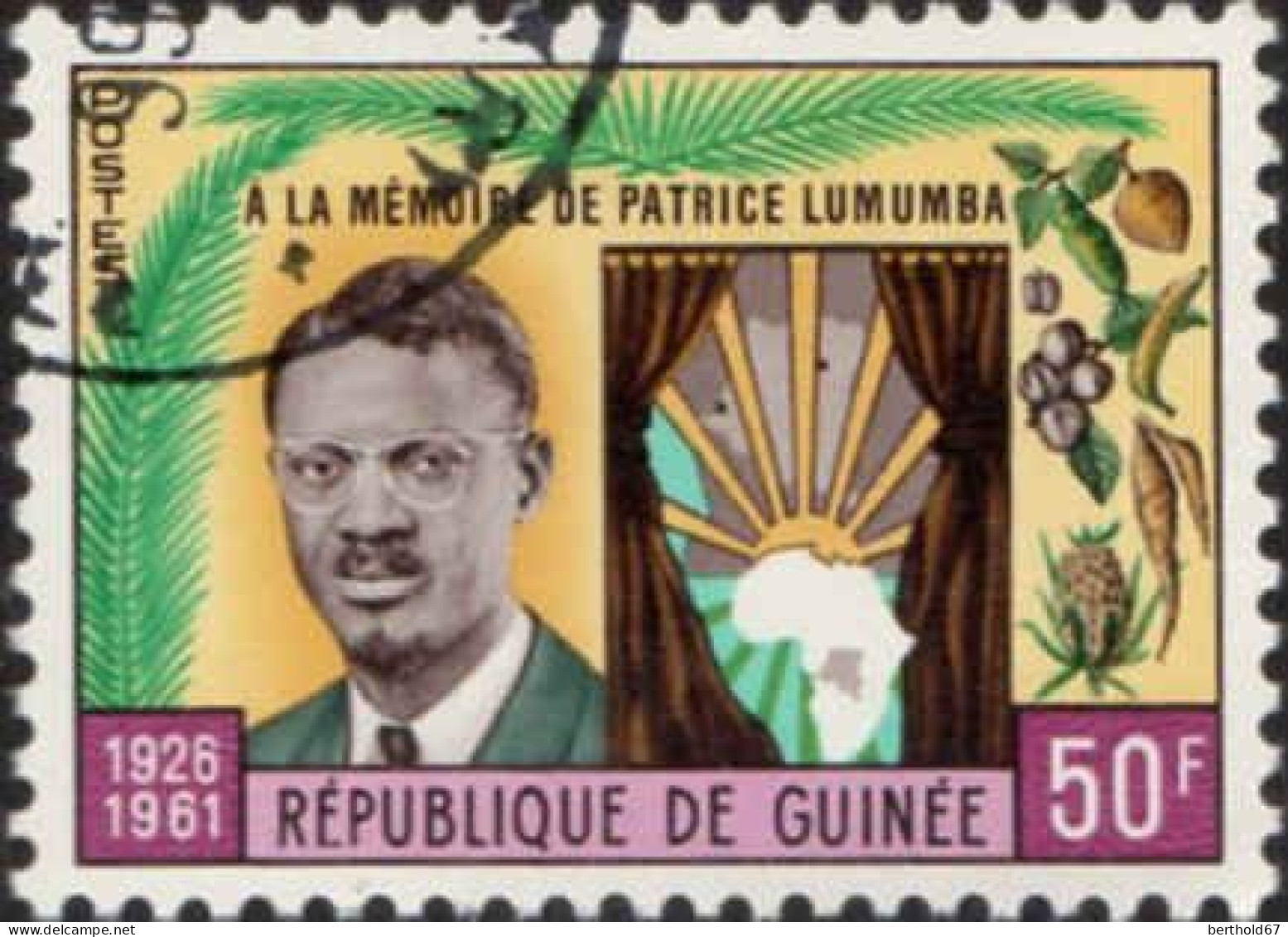 Guinée (Rep) Poste Obl Yv:  77 Mi:94 Patrice Lumumba (Beau Cachet Rond) - Andere & Zonder Classificatie