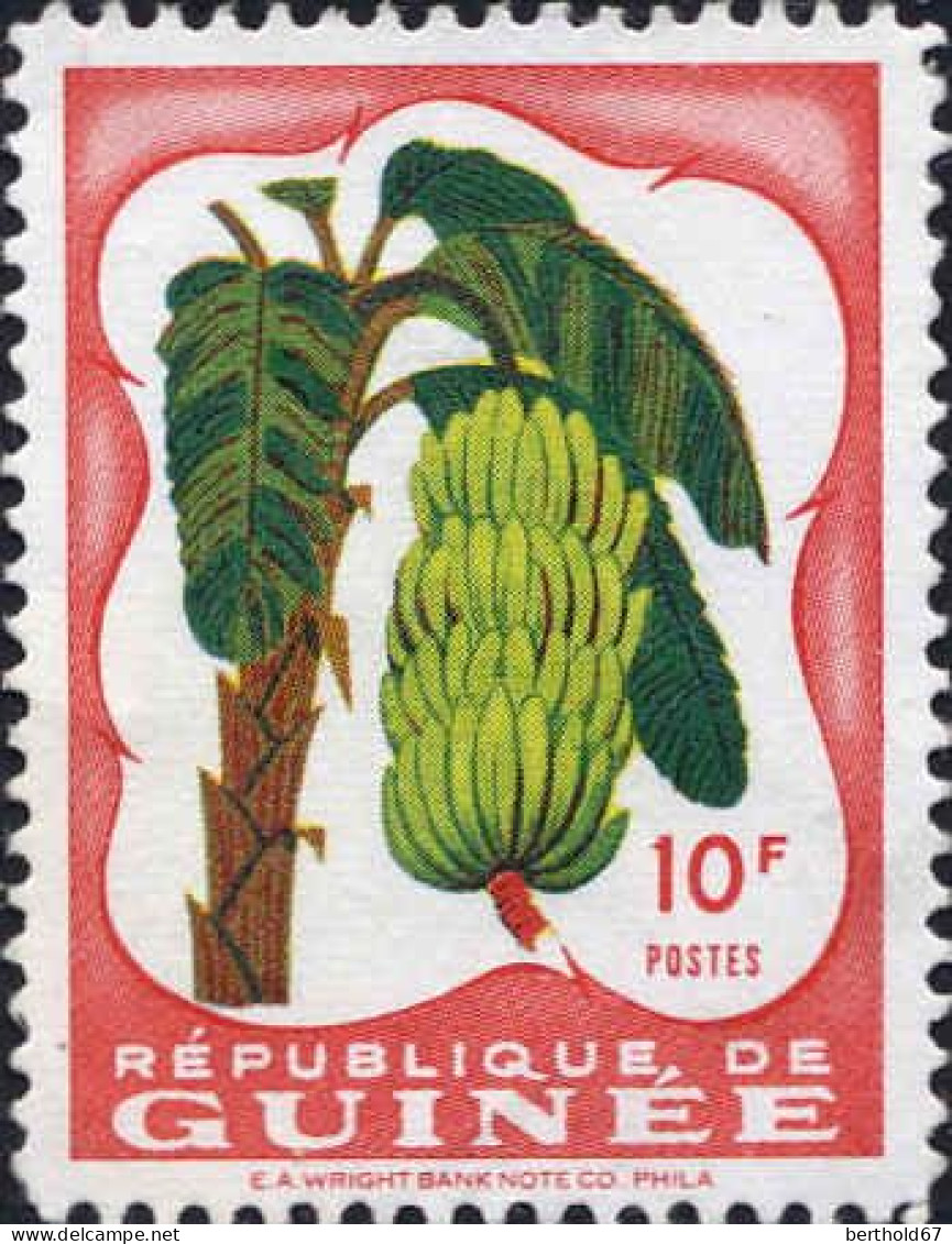 Guinée (Rep) Poste N* Yv:  16 Mi:16 Regime De Bananes (sans Gomme) - Fruits