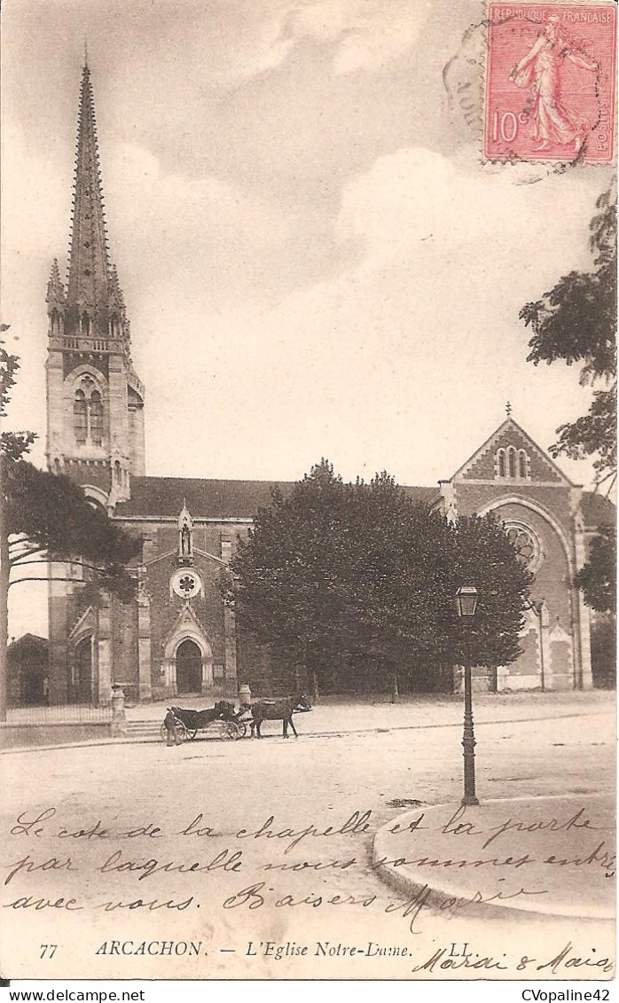 ARCACHON (33) L'Eglise Notre-Dame - Arcachon