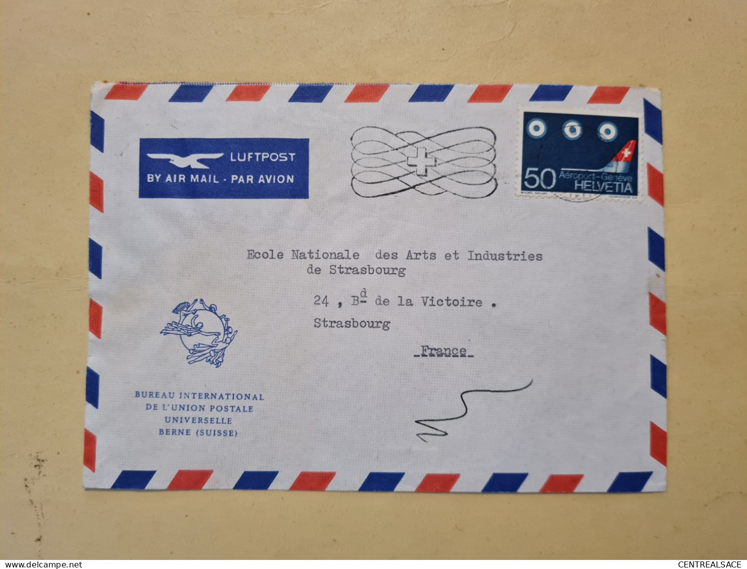 Lettre SUISSE BERN BUREAU INTERNATIONAL DE L'UNION POSTALE UNIVERSELLE BERNE - Other & Unclassified