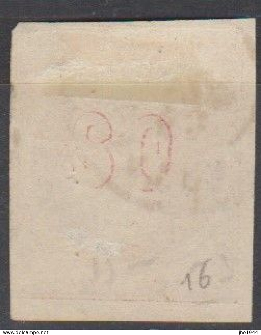 Grece N° 0016 Tête De Mercure Rouge Carmin 80 L Chiffre 80 Au Verso - Used Stamps