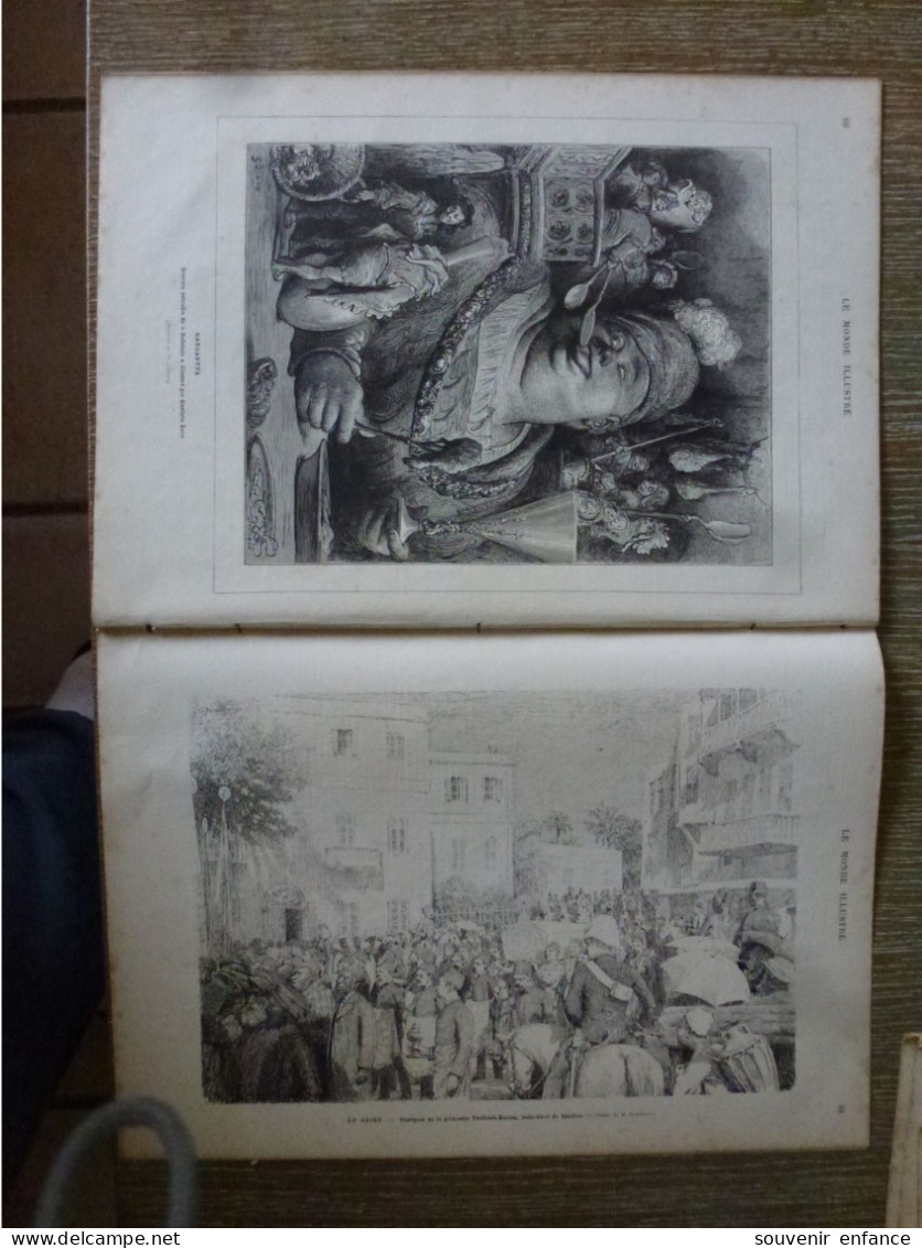 Le Monde Illustré Janvier 1883 Gustave Doré Prince Jérome Napoléon Le Caire Thefideh Hanem Chef Dayak Bornéo - Zeitschriften - Vor 1900