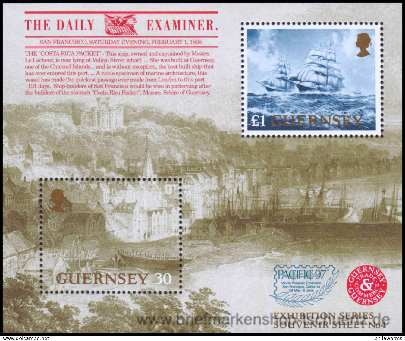 Guernsey 1997, Mi. Bl. 19 ** - Guernsey