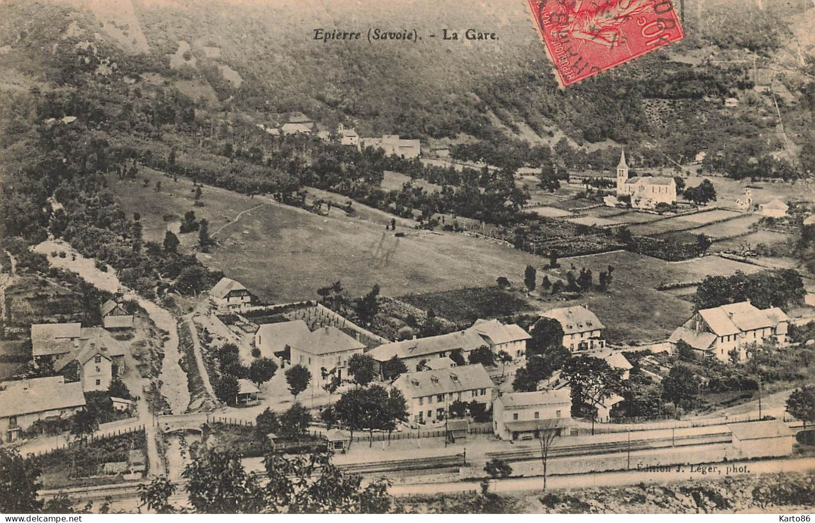 Epierre * Vue Sur La Gare * Ligne Chemin De Fer - Other & Unclassified