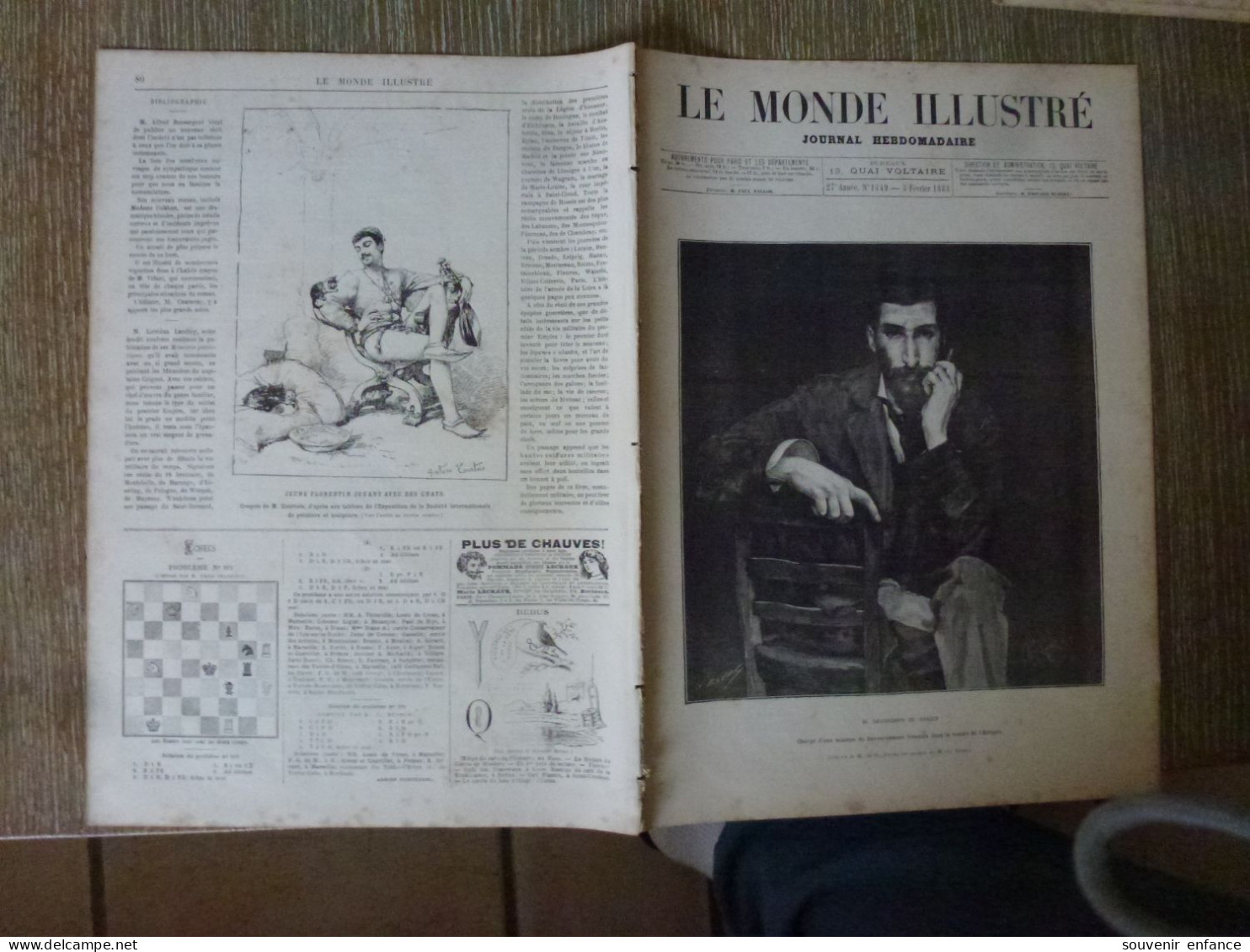 Le Monde Illustré Février 1883 Savorgnan De Brazza Prince Napoléon Gustave Doré - Tijdschriften - Voor 1900