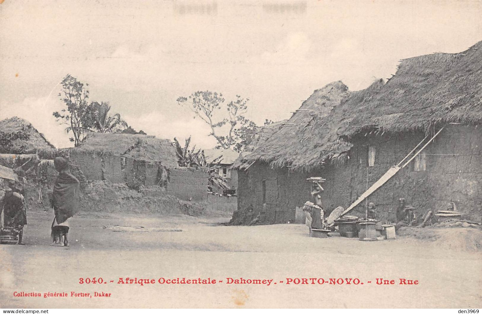 Afrique - Dahomey - PORTO-NOVO - Une Rue - Afrique Occidentale - Fortier Dakar N'3040 - Dahome