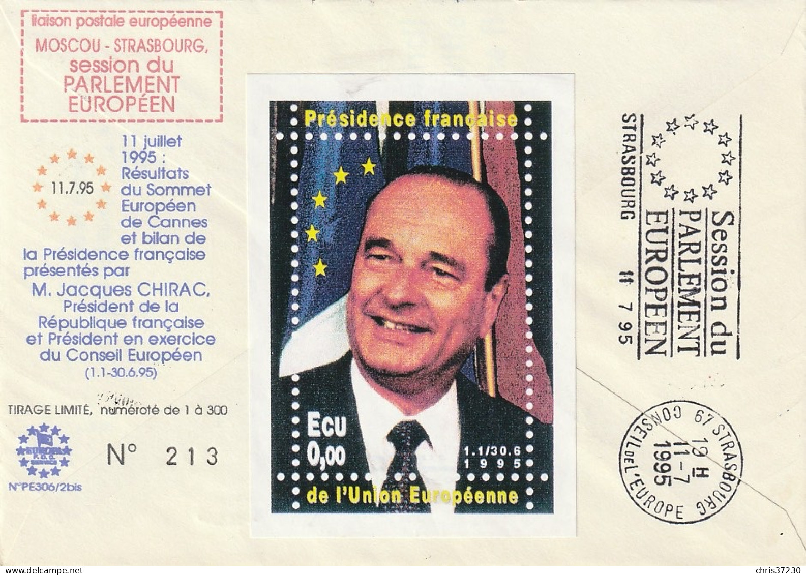 BCT - Env Souvenir 50eme Anniv Victoire 1945 - Délégation Française - Storia Postale