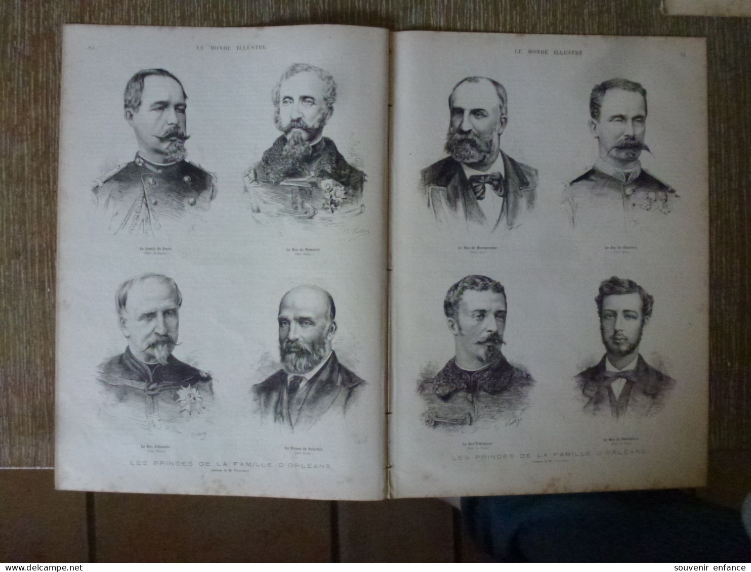 Le Monde Illustré Février 1883 Princes De La Famille D'Orléans Coup De Jarnac Thomas Edward - Revistas - Antes 1900