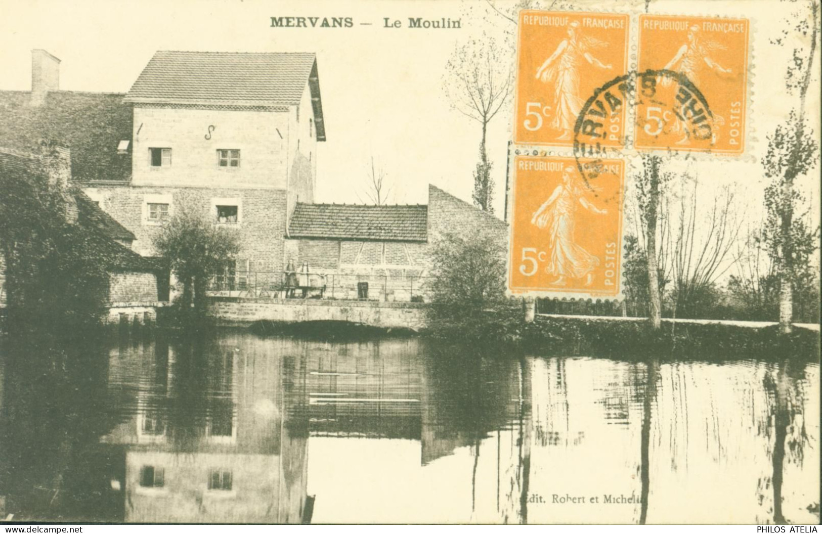 CPA CP Mervans Le Moulin Edit Robert Et Michelin - Sonstige & Ohne Zuordnung