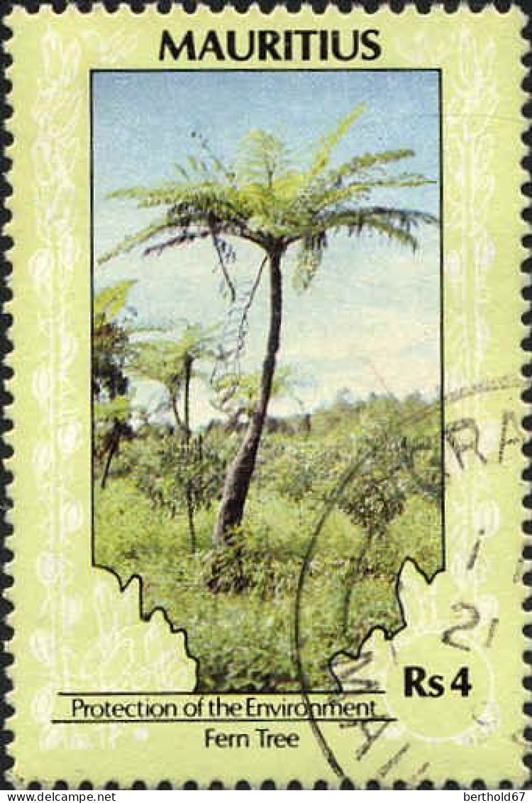 Maurice Poste Obl Yv: 709 Mi:680I Fem Tree (TB Cachet Rond) - Mauricio (1968-...)