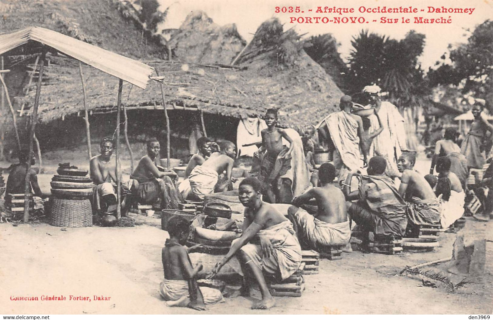 Afrique - Dahomey - PORTO-NOVO - Sur Le Marché - Afrique Occidentale - Fortier Dakar N'3035 - Dahomey