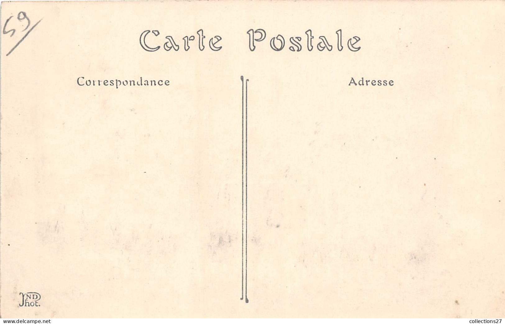 59-HONDSHOOTE- POSTE ET TELEGRAPHES ET RUE COPPENS - Andere & Zonder Classificatie