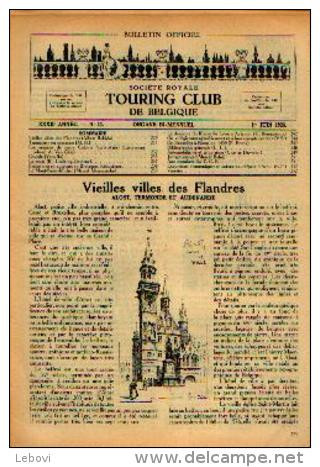 Dans « Touring  Club De Belgique» 01/06/1926 : « Vieilles Villes Flamandes ALOST, TERMONDE Et AUDENARDE» - 1900 - 1949