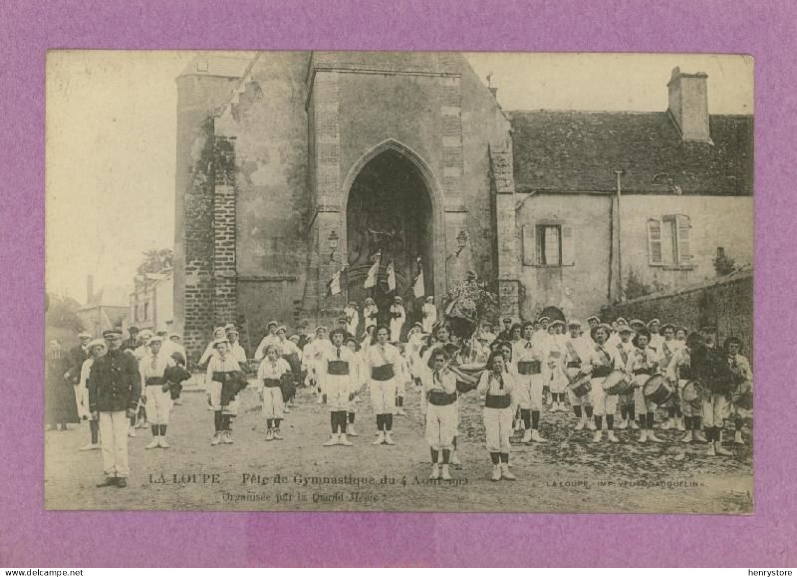 LA LOUPE : Fête De Gymnastique Du 4 Août 1912 (z4124) - Andere & Zonder Classificatie