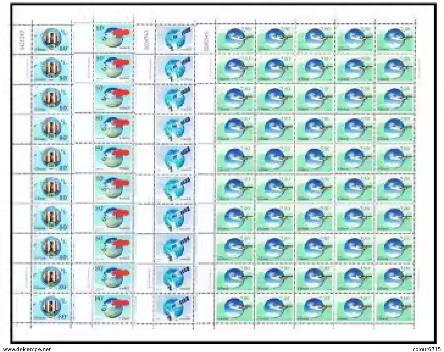 China 2000/2000-23 The 50th Anniversary Of World Meteorological Organization Stamp Full Sheet 4v MNH - Ongebruikt