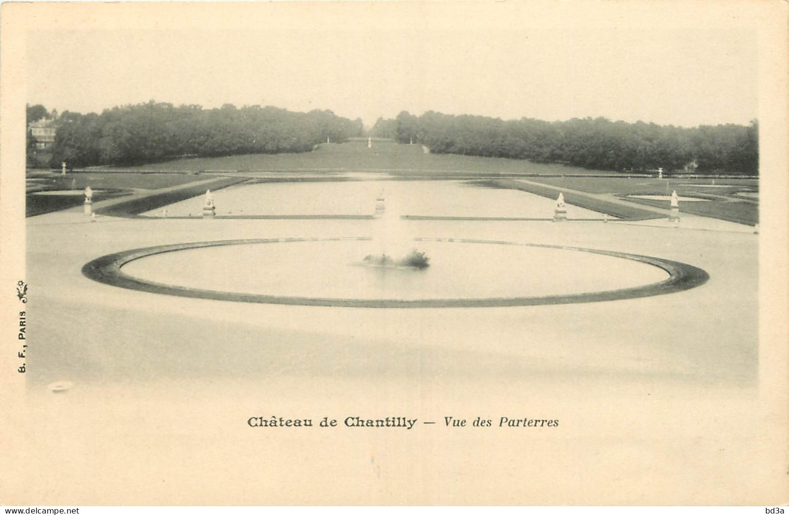 60 - CHÂTEAU DE CHANTILLY - VUE DES PARTERRES - Chantilly