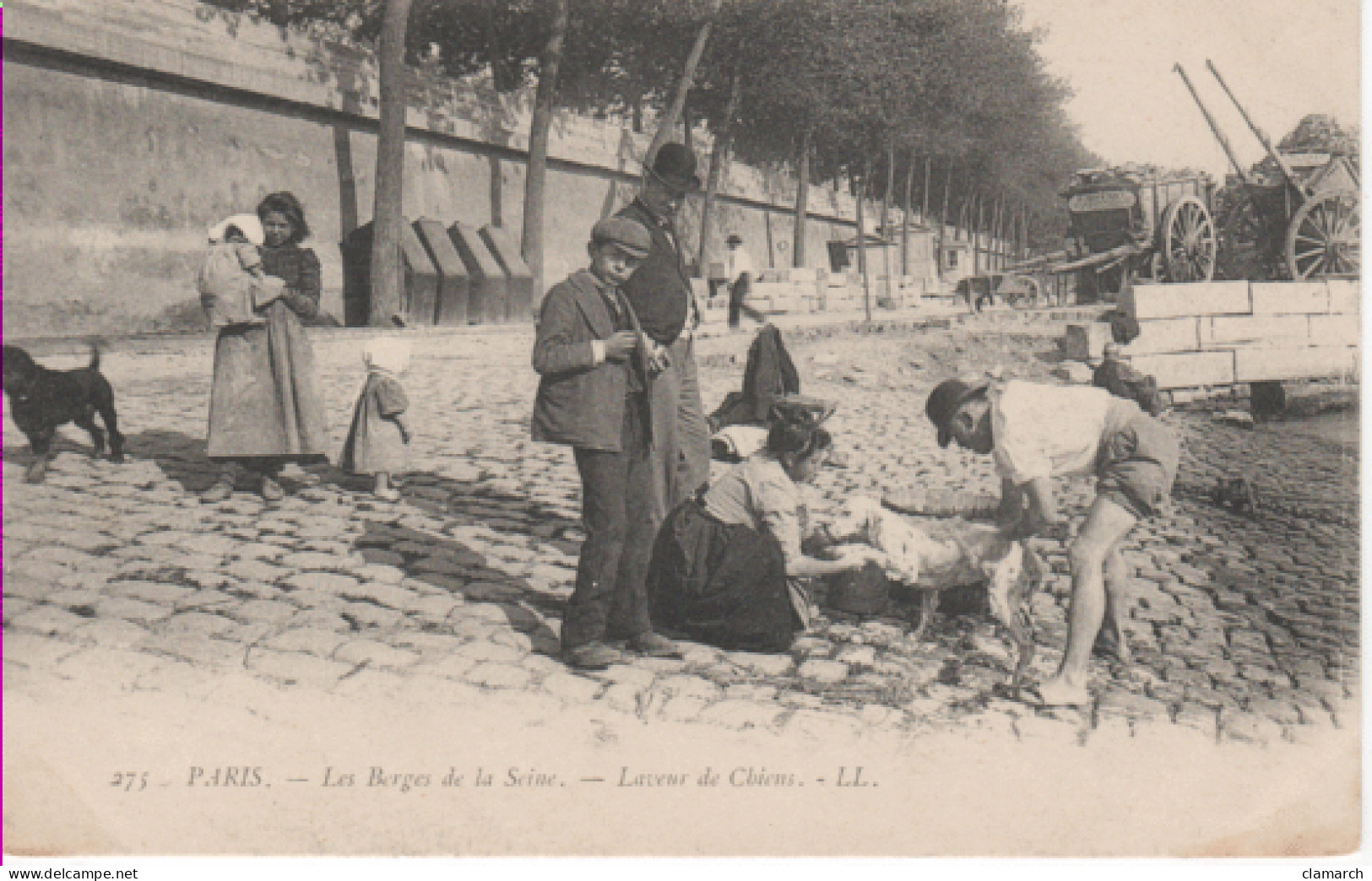 PARIS-Les Berges De La Seine-Laveur De Chiens - LL 275 - De Seine En Haar Oevers