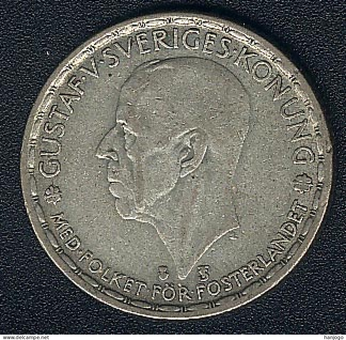 Schweden, 1 Krona 1949, Silber - Sweden