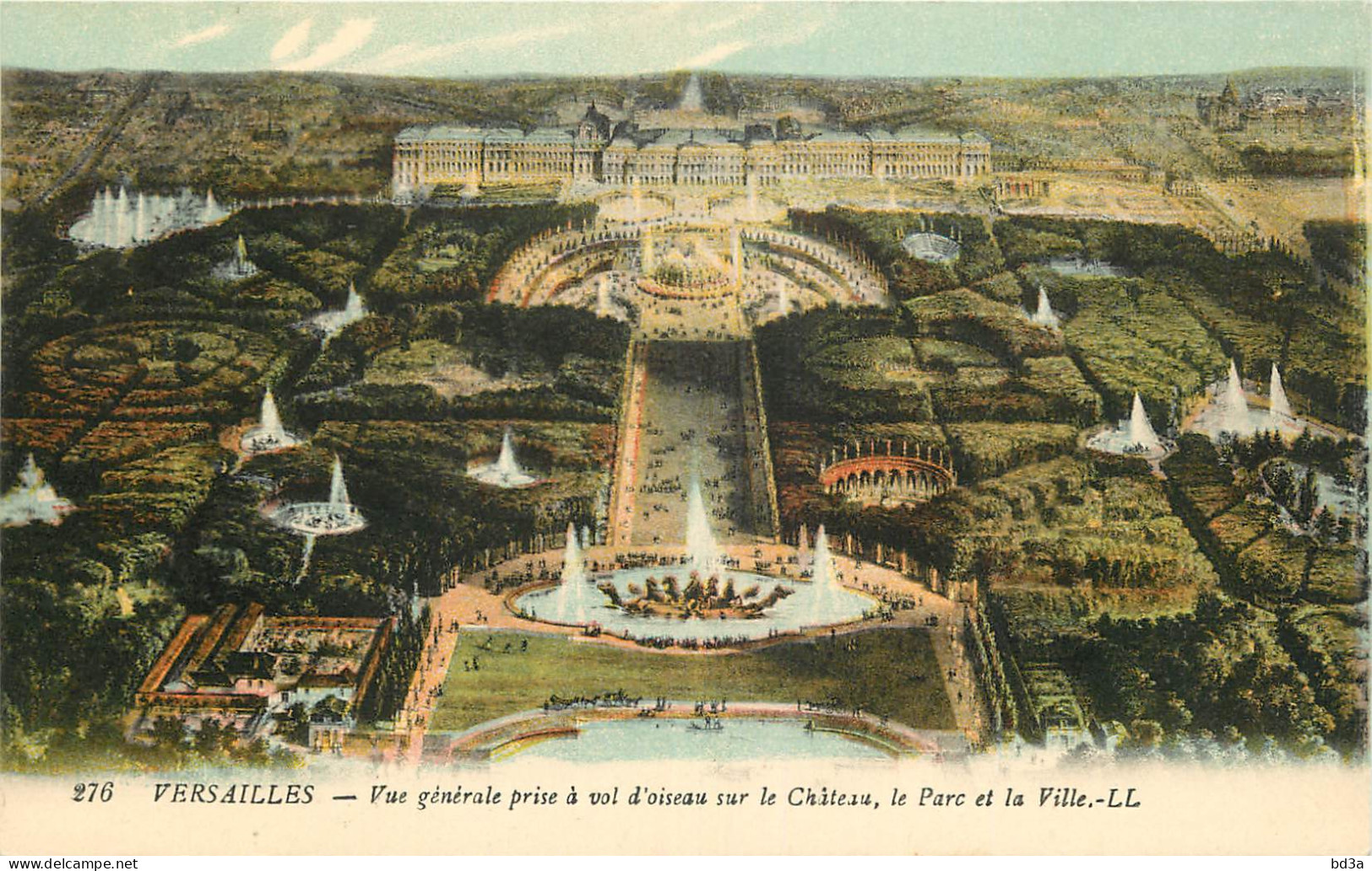 78 - VERSAILLES - VUE PRISE A  VOL D'OISEAU - Versailles (Schloß)