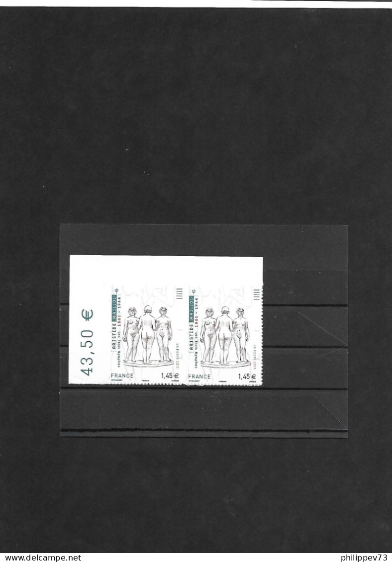 TP Autoadhésif Sculture D'Aristide Maillol N° 634 X2  Année 2011 N** - Unused Stamps