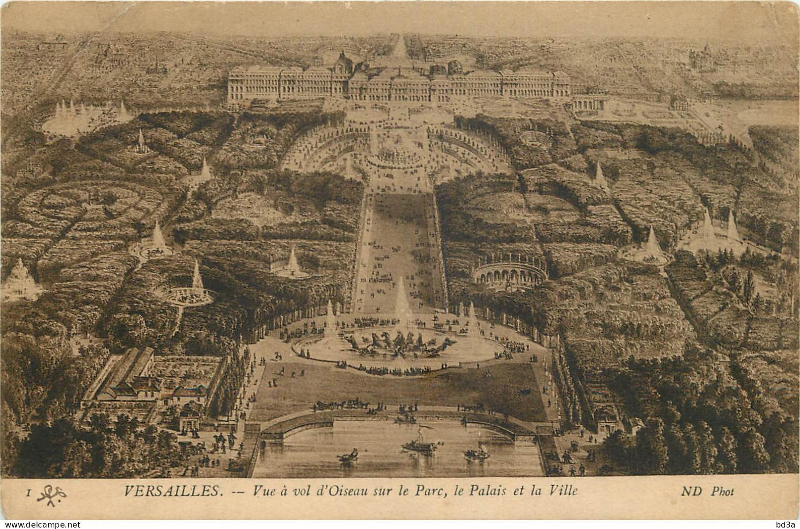 78 - VERSAILLES - VUE A VOL D'OISEAU - Versailles (Schloß)