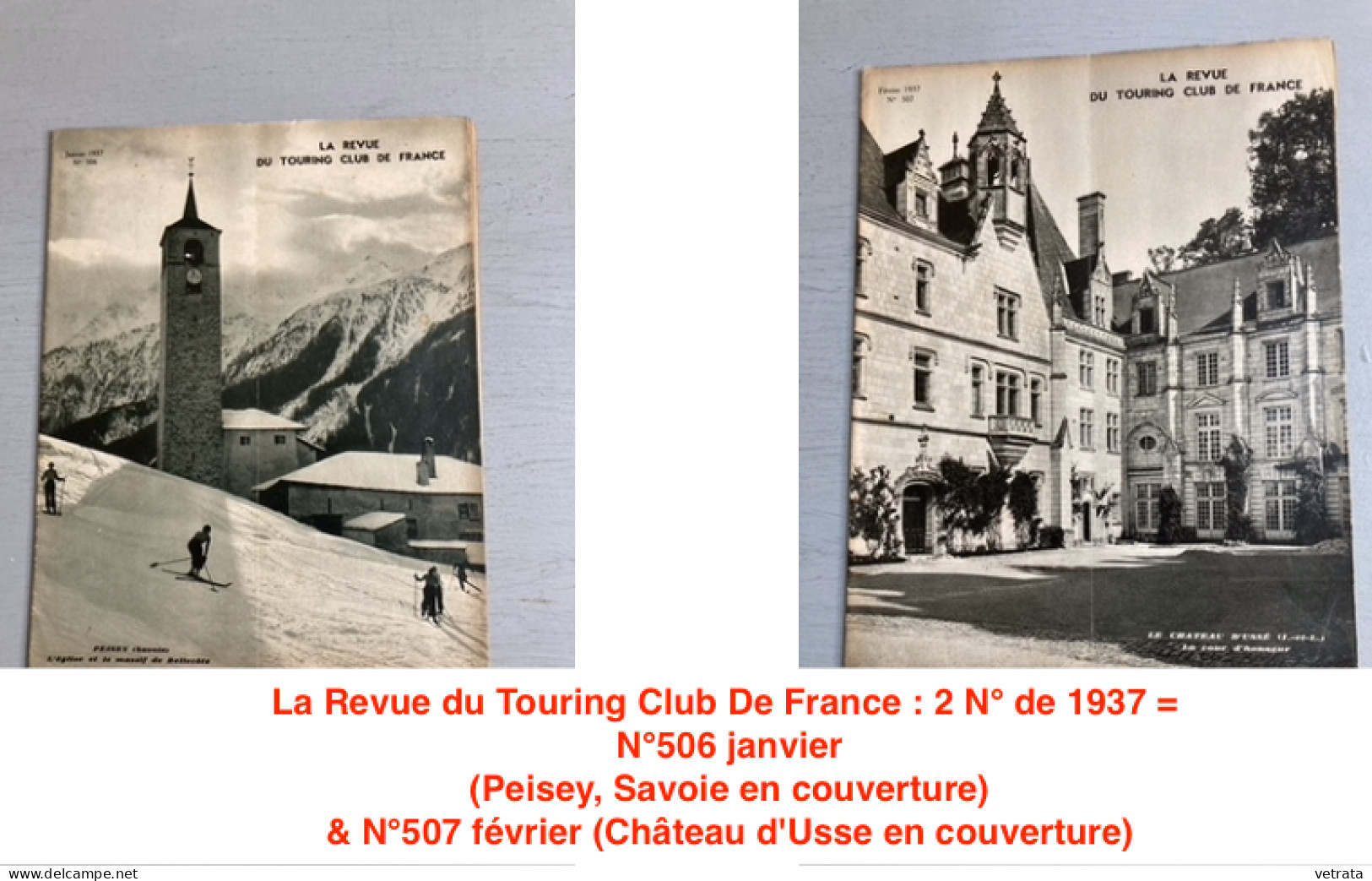 La Revue Du Touring Club De France : 17 N° Des Années Trente (6-1932/6-1933/3-1934 & 2-1937) - 1900 - 1949