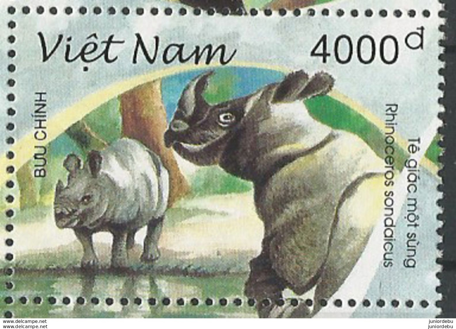 Vietnam- 1996 - Endangered Animal - Mint Without Gum.  ( Rhinoceros Sondaicus ) ( OL 28/04/2019 ) - Vietnam