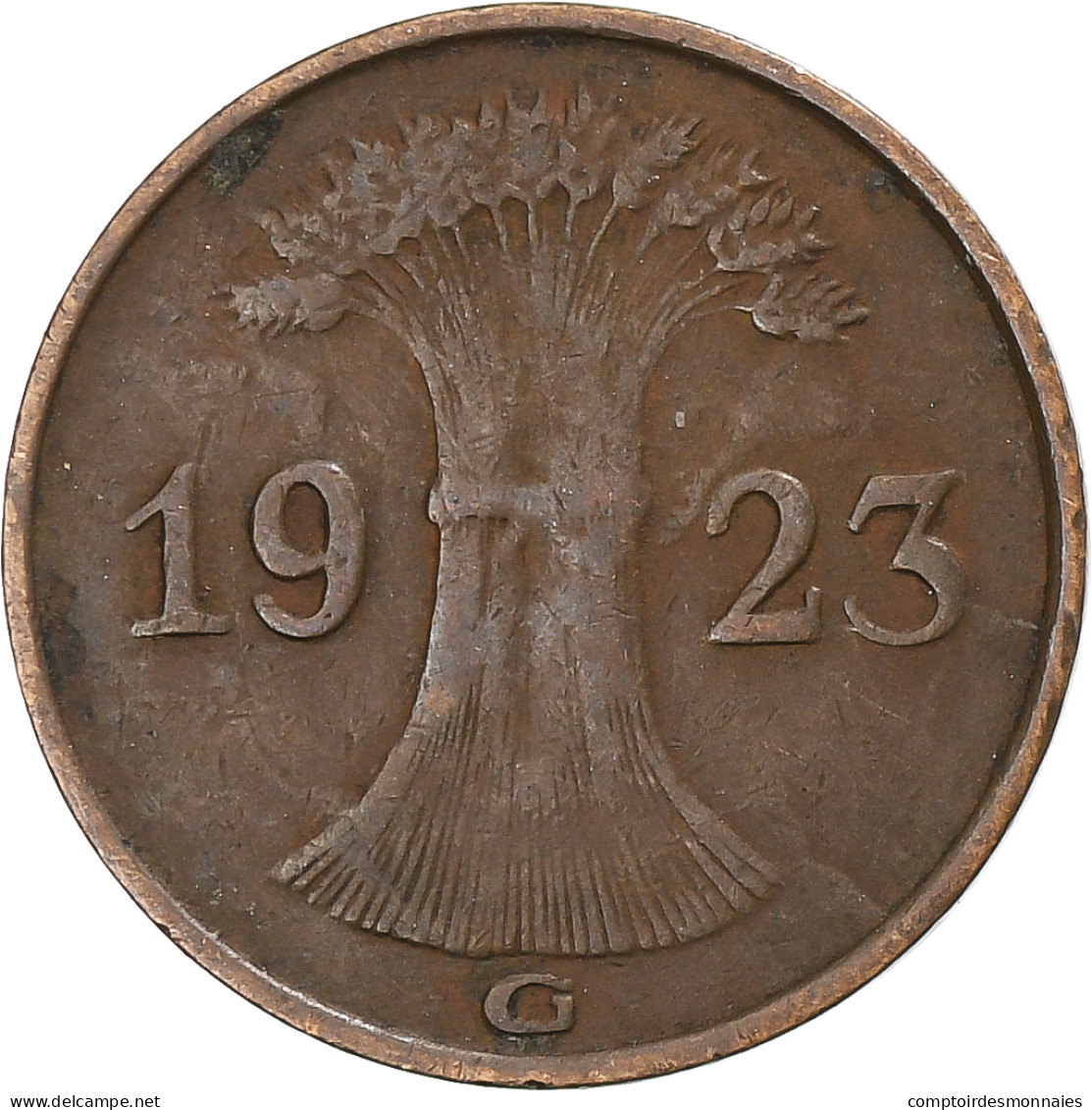 Allemagne, République De Weimar, Rentenpfennig, 1923 - 1 Rentenpfennig & 1 Reichspfennig