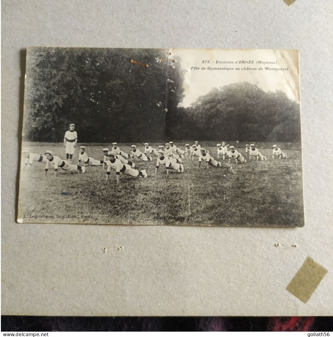 CPA De Ernée - Environs D'Ernée (Mayenne) - Fête De Gymnastique Au Château De Montguéret, Carte Animée - Ernee