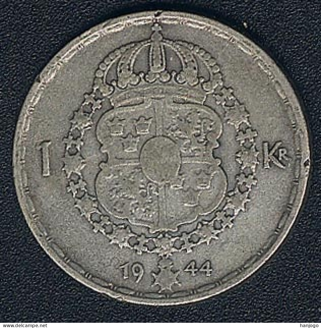 Schweden, 1 Krona 1944, Silber - Sweden