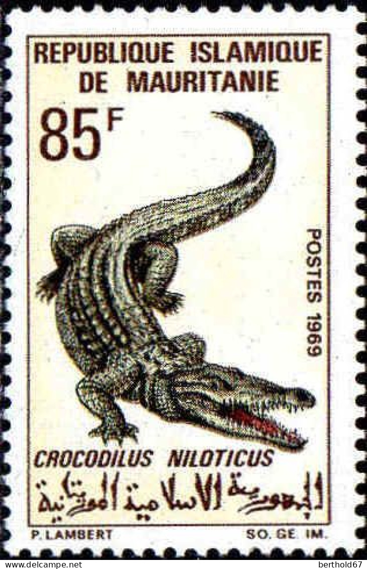 Mauritanie (Rep) Poste N** Yv:263/267 Reptiles - Mauritania (1960-...)
