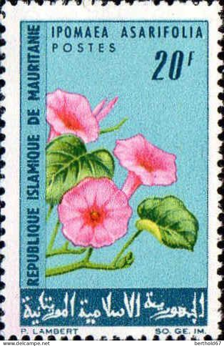 Mauritanie (Rep) Poste N** Yv:208/213 Fleurs - Mauritanië (1960-...)