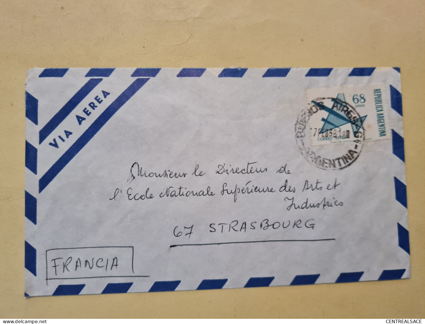 Lettre ARGENTINE BUENOS AIRES 1968 - Other & Unclassified