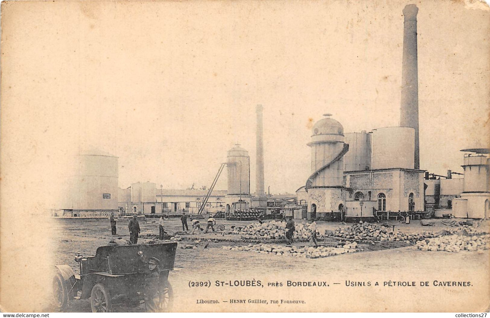 33-SAINT-LOUBES- PRES BORDEAUX- USINES A PETROLE DE CAVERNES - Sonstige & Ohne Zuordnung