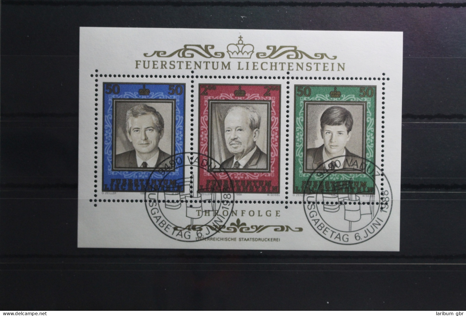 Liechtenstein Block 13 Mit 942-944 Gestempelt #TU871 - Sonstige & Ohne Zuordnung