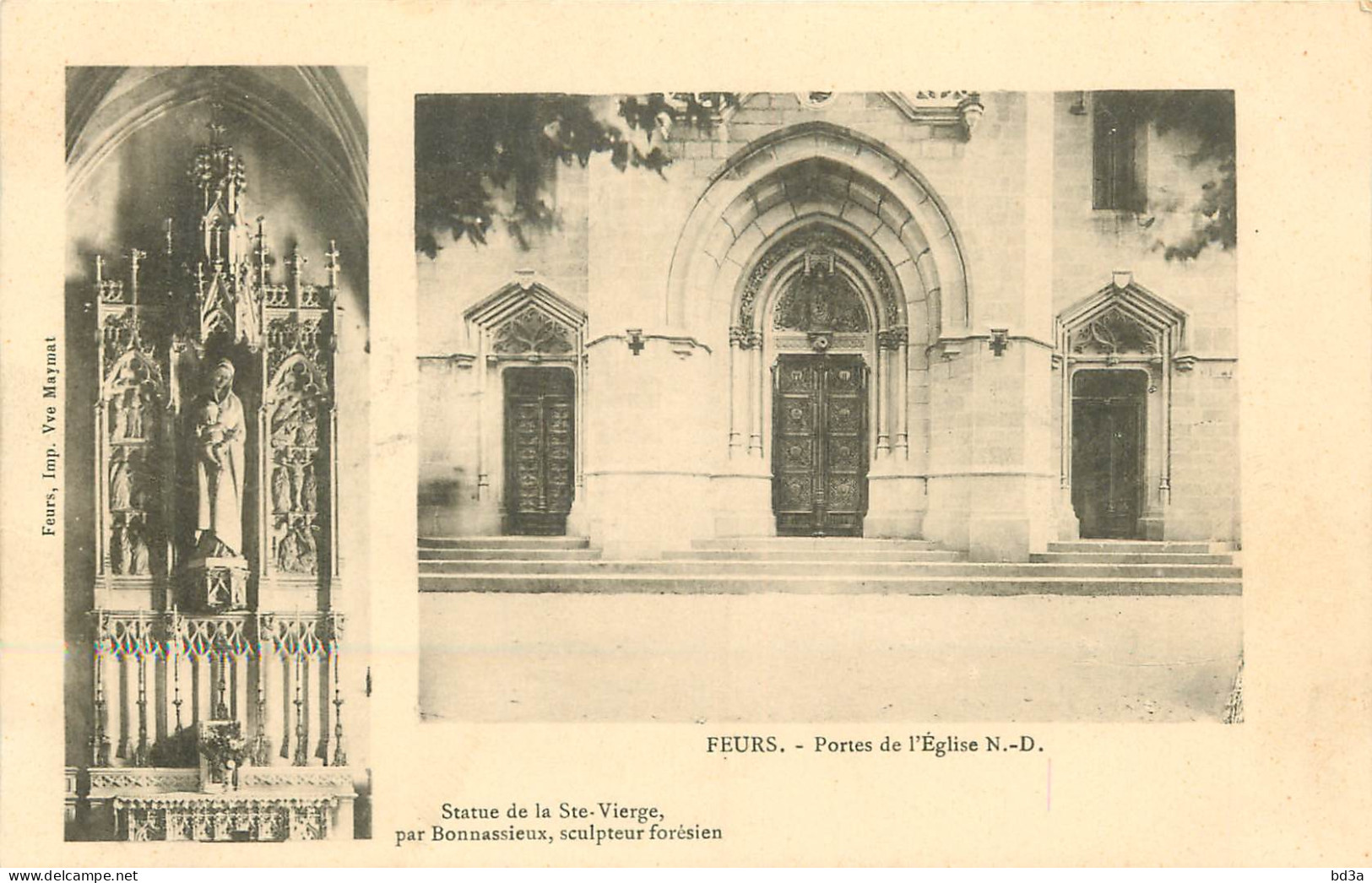 42 - FEURS - PORTE DE L'EGLISE - Feurs