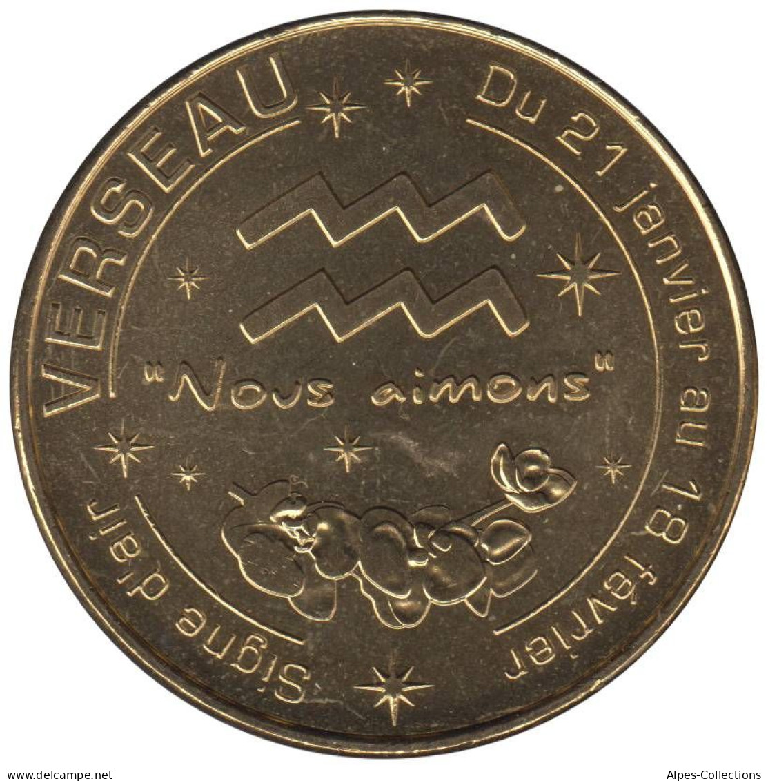 13-1716 - JETON TOURISTIQUE MDP - Verseau - Signe D'air - 2014.3 - 2014